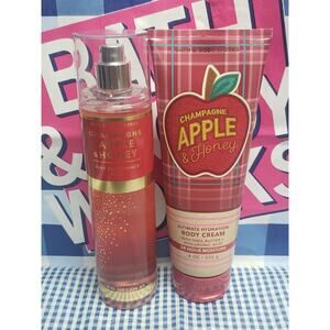 BBW Champagne Apple & Honey Body Cream & Fine Fragrance Mist Body Care Set